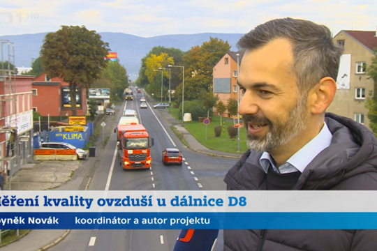 Další reportáž ČT ze  3.10. - Měření kvality ovzduší u dálnice D8