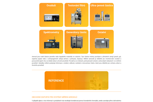 Nový web zaměřený na aerosoly